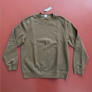 NWT J. Crew Brown Crewneck Sweatshirt